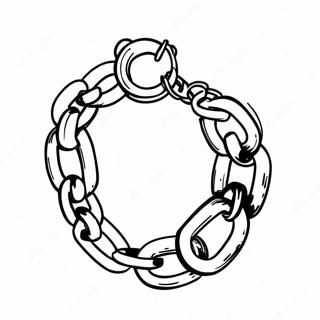 Colorful Chain Bracelet Coloring Page 47113-37754