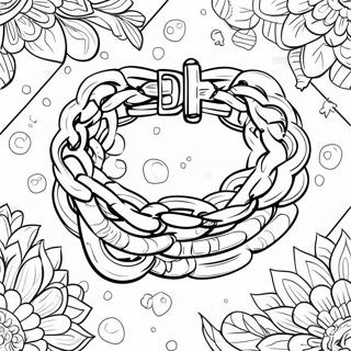 Colorful Chain Bracelet Coloring Page 47113-37756