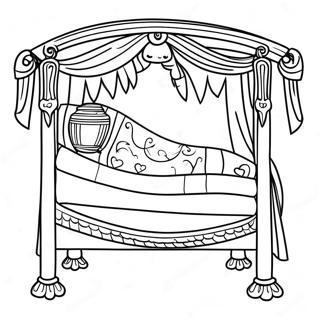 Princess And The Pea Coloring Pages