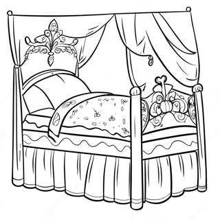 Princess And The Pea Coloring Page 47122-37758