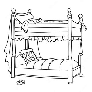 Princess And The Pea Coloring Page 47122-37760