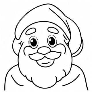 Cheerful Santa Claus Coloring Page 4712-3940