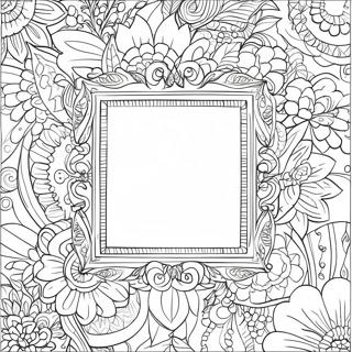 Decorative Picture Frame Coloring Page 47143-37785