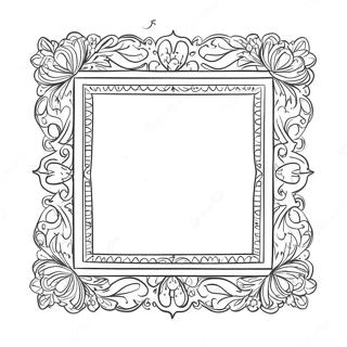 Decorative Picture Frame Coloring Page 47143-37787