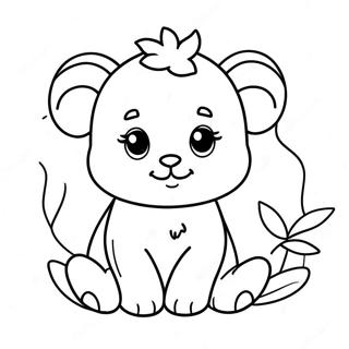 Baby Boy Cute Animal Coloring Page 47152-37782