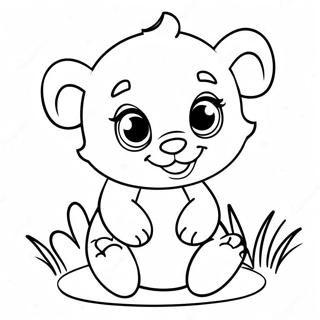 Baby Boy Cute Animal Coloring Page 47152-37783