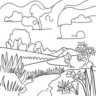 Vibrant Ukrainian Landscape Coloring Page 47173-37805