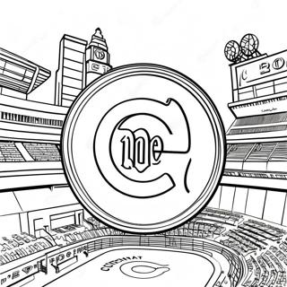 Cincinnati Reds Logo Coloring Page 47182-37811