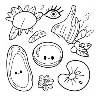 Five Senses Coloring Pages