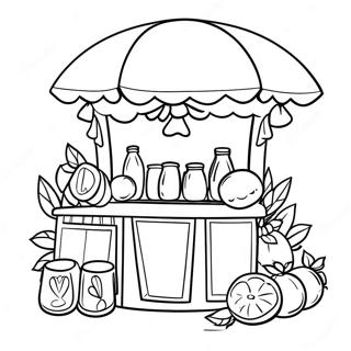 Lemonade Stand Coloring Page 47202-37828