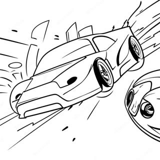 Fast And Furious Racing Scene Coloring Page 47213-37834