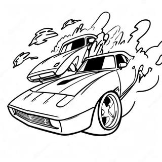 Fast And Furious Racing Scene Coloring Page 47213-37835