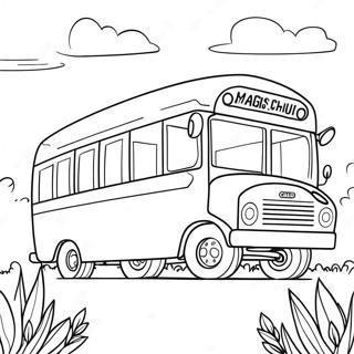 Magic School Bus Coloring Page 4721-3946