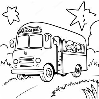 Magic School Bus Coloring Page 4721-3948