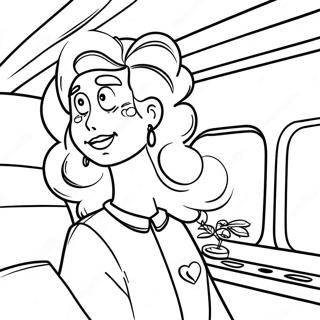 Ms Frizzle Adventure Coloring Page 4722-3942