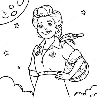 Ms Frizzle Adventure Coloring Page 4722-3943