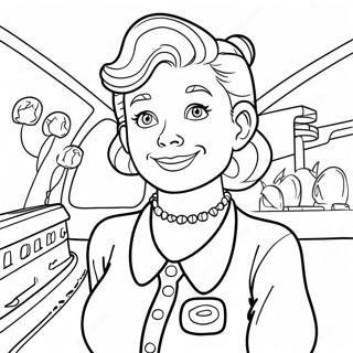 Ms Frizzle Adventure Coloring Page 4722-3944