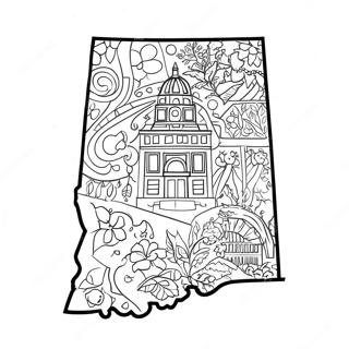 Indiana Coloring Pages