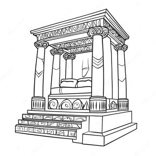 Solomon's Temple Furniture Coloring Pages