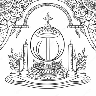 Golden Altar Of Incense Coloring Page 47283-37900