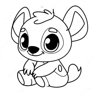 Cute Baby Stitch Coloring Page 47302-37902