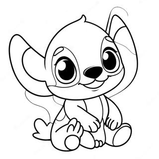 Cute Baby Stitch Coloring Page 47302-37903