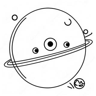 Colorful Uranus Planet Coloring Page 47313-37919