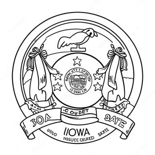 Iowa State Coloring Pages