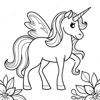 Majestic Unicorn Coloring Page 47373-37965