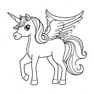 Majestic Unicorn Coloring Page 47373-37966