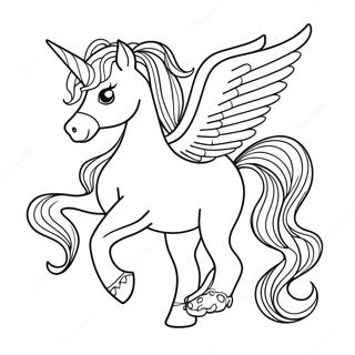 Majestic Unicorn Coloring Page 47373-37967