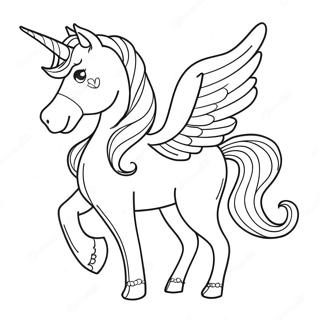 Majestic Unicorn Coloring Page 47373-37968