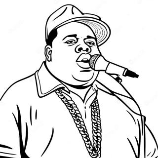 Biggie Smalls In Concert Coloring Page 47383-37973