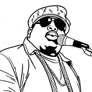 Biggie Smalls In Concert Coloring Page 47383-37974