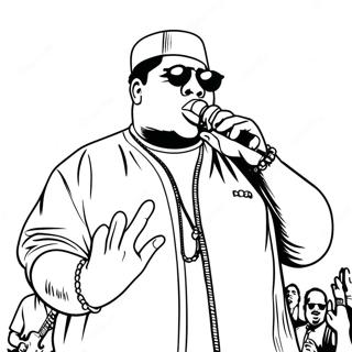 Biggie Smalls In Concert Coloring Page 47383-37975