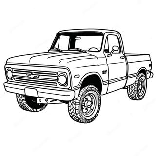 Chevy C10 Coloring Pages