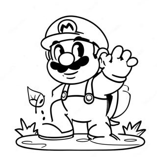 Super Mario Bros Movie Coloring Page 4741-3959