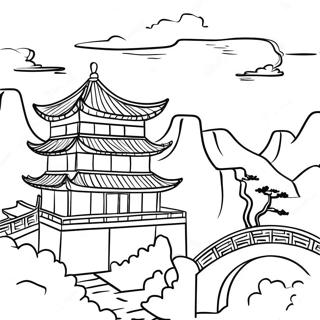 China Landscape Coloring Page 47422-38002