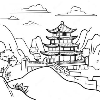 China Landscape Coloring Page 47422-38003