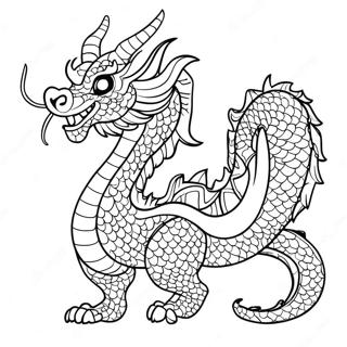 Chinese Dragon Coloring Page 47423-38012