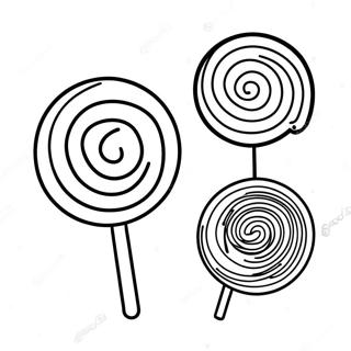 Adorable Lollipop Coloring Page 47463-38039