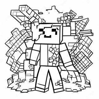 Minecraft Math Workpages Coloring Pages