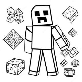 Minecraft Math Workpages Coloring Page 47512-38090