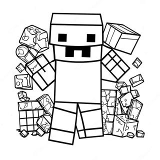 Minecraft Math Workpages Coloring Page 47512-38092