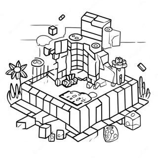 Minecraft Math Workpages Coloring Pages