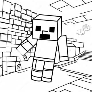 Minecraft Addition Adventure Coloring Page 47513-38076