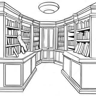 Library Coloring Pages