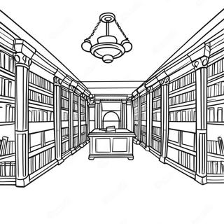 Library Coloring Page 4751-3968