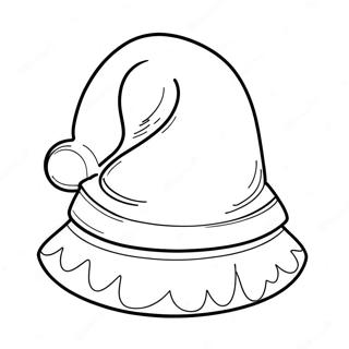 Santa Hat Coloring Page 47522-38080