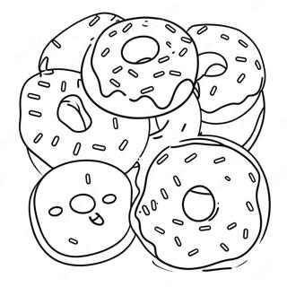 Donuts With Dad Coloring Pages